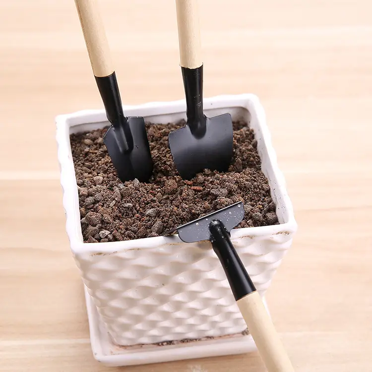 Gardening three-piece pot small shovel Garden Small shovel indoor flower pot pine soil planting tools
