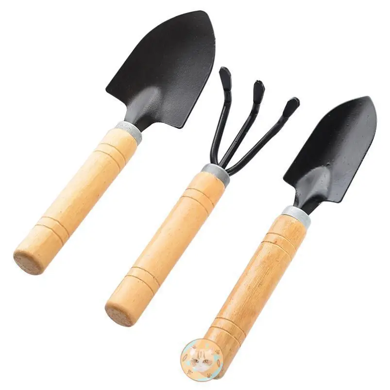 Gardening three-piece pot small shovel Garden Small shovel indoor flower pot pine soil planting tools