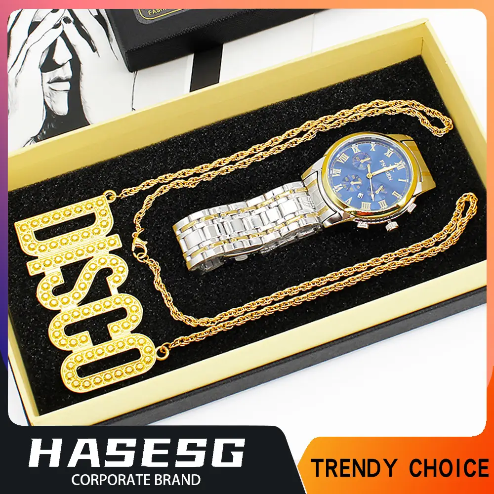 Men's High-End Disco Watch Set with Crystal Band - Image 3