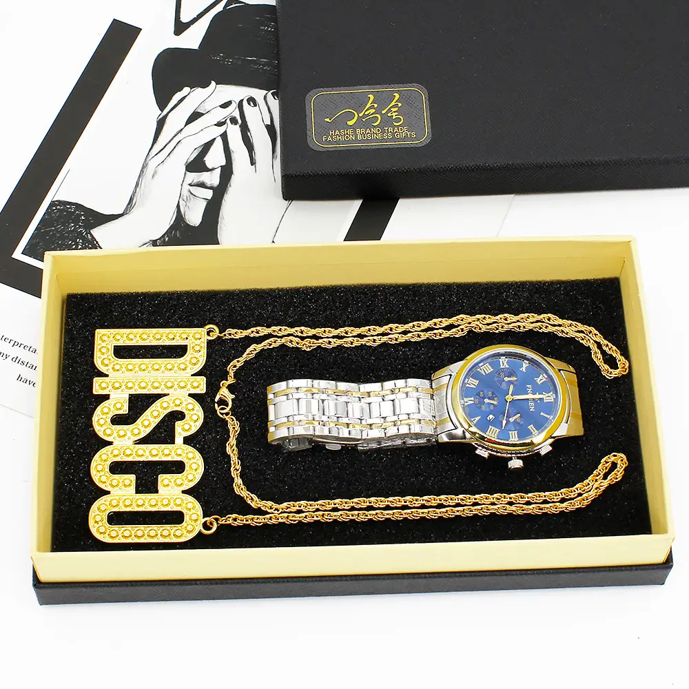 Men's High-End Disco Watch Set with Crystal Band - Image 4