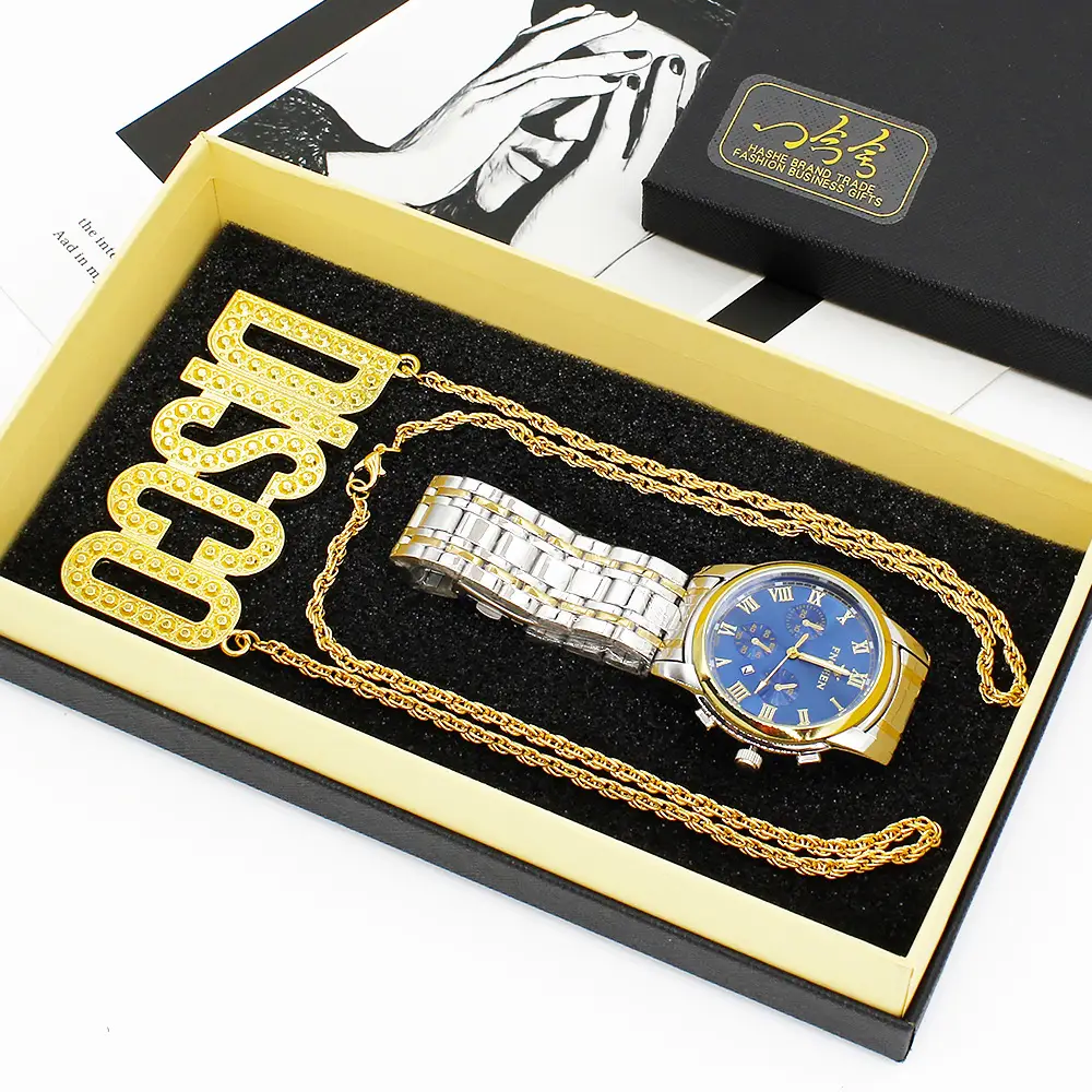 Men's High-End Disco Watch Set with Crystal Band - Image 5