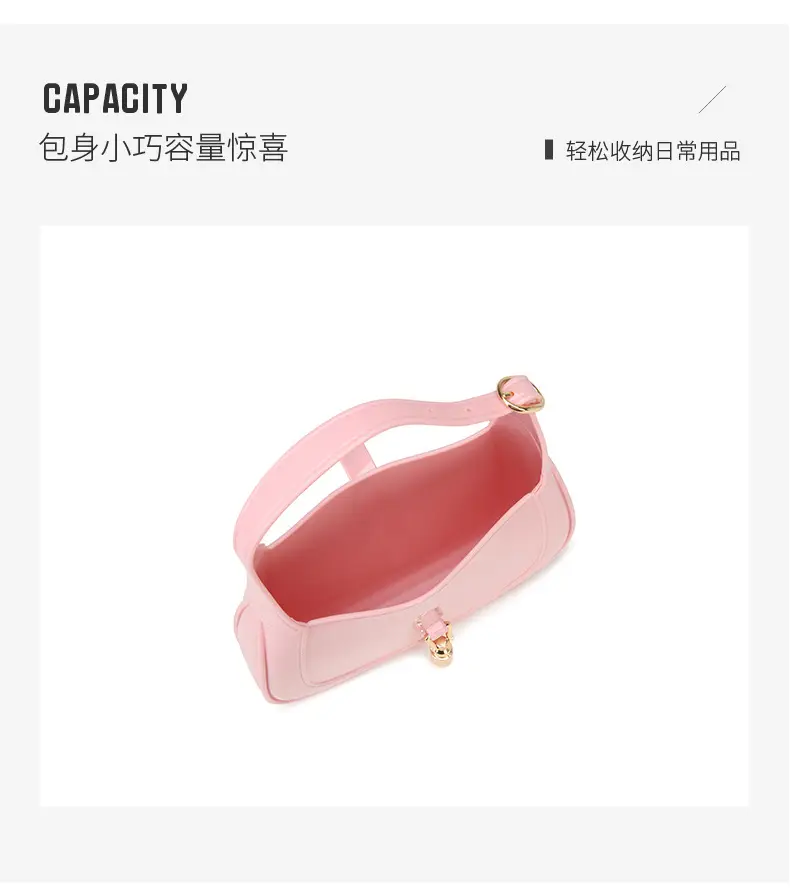 Stain-Resistant Jelly Shoulder Bag for Women — feature 11