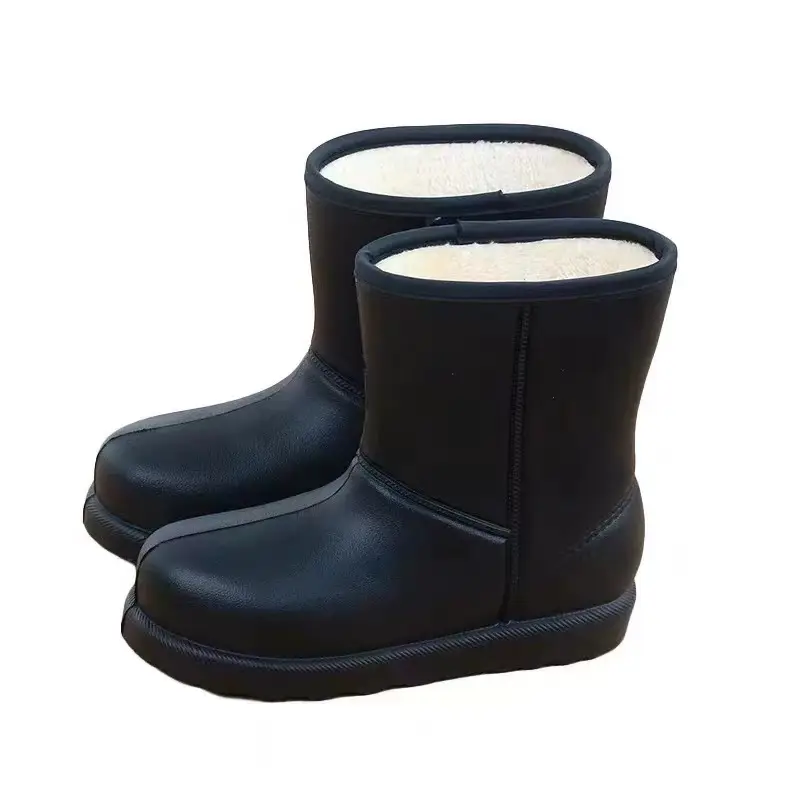 Women Fleece Lined Winter Boots Waterproof Rain Boots