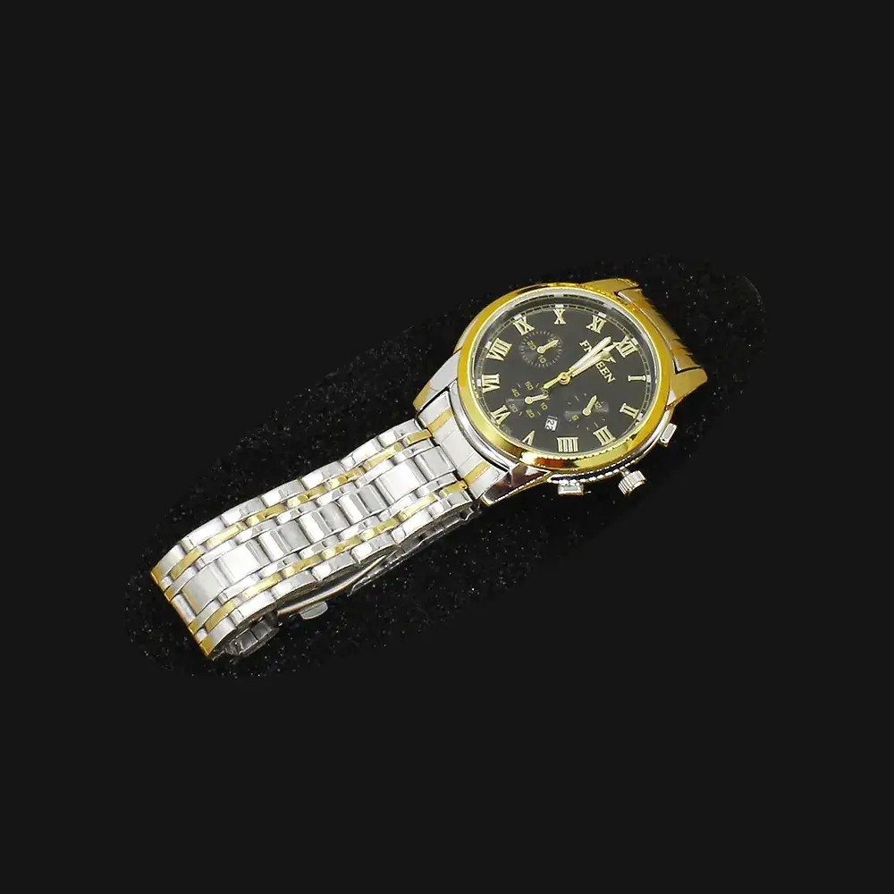 Export Men's Quartz Watch with Disco Necklace Set - Image 2