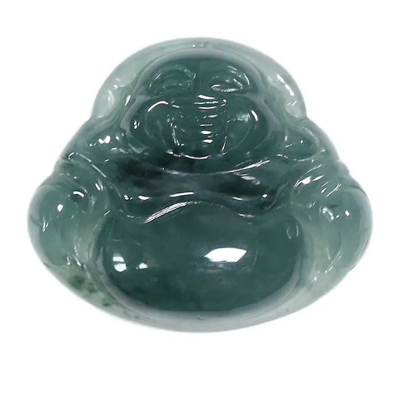 Natural Genuine A-Grade Burmese Jadeite Buddha Statue - Image 6