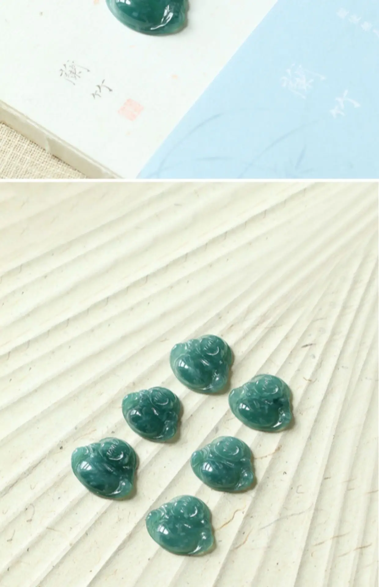 Natural Genuine A-Grade Burmese Jadeite Buddha Statue — feature 8