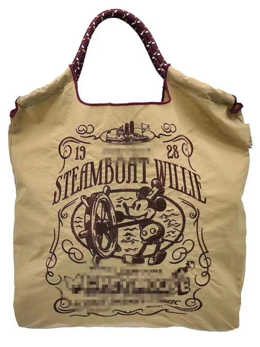 Mickey Mouse Embroidered Large Capacity Handbag - Image 7