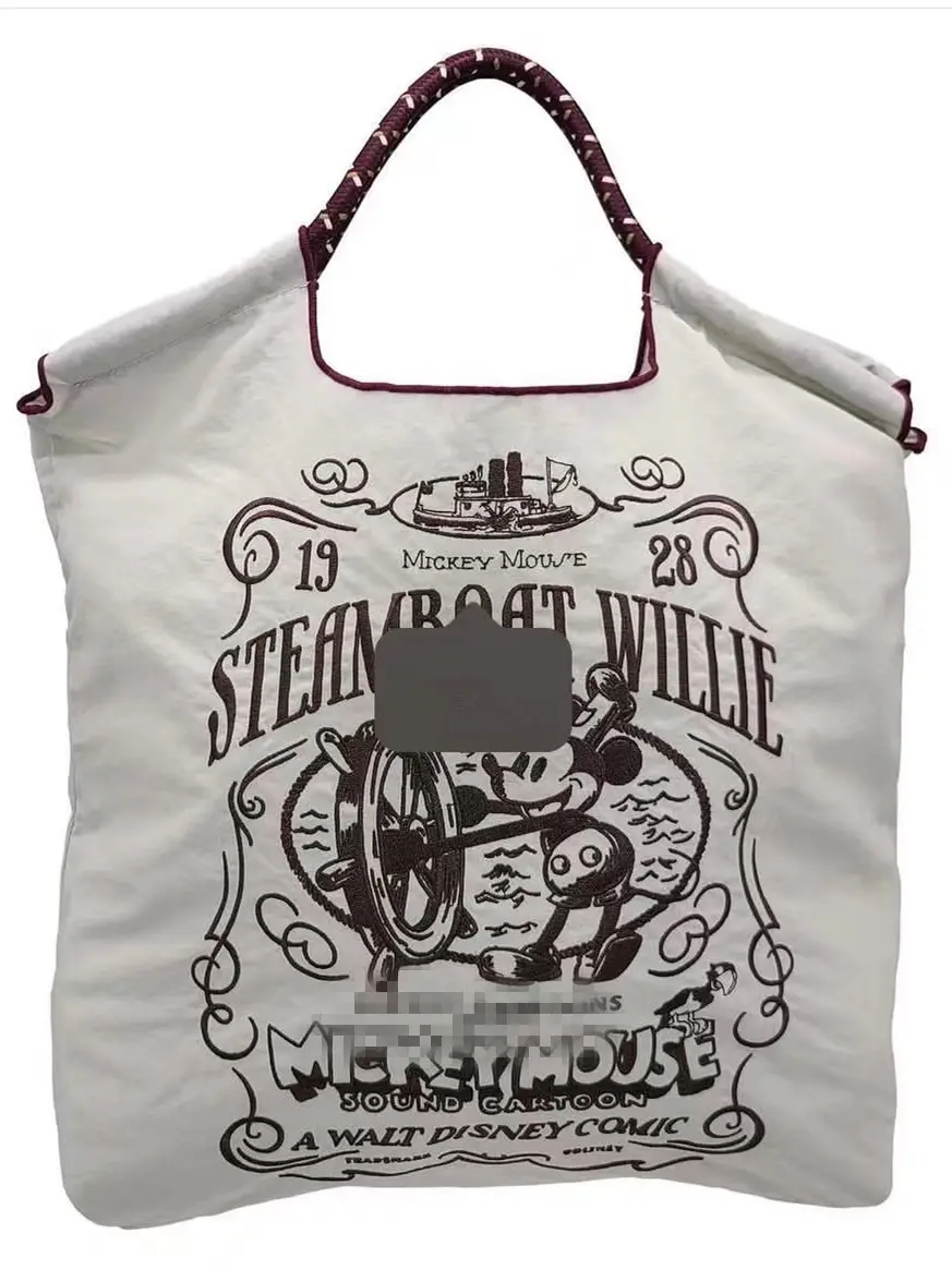 Mickey Mouse Embroidered Large Capacity Handbag - Image 9