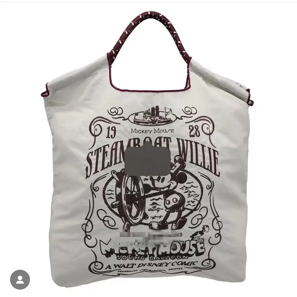 Mickey Mouse Embroidered Large Capacity Handbag - Image 2