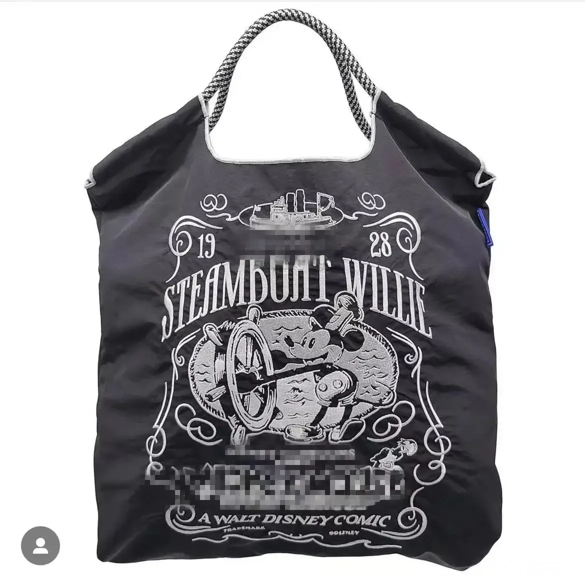 Mickey Mouse Embroidered Large Capacity Handbag - Image 3
