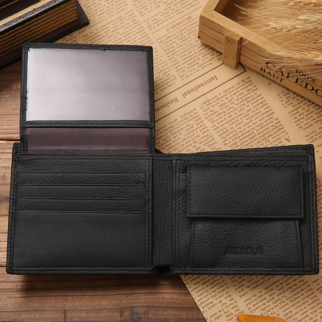 Cross-border hot short men's wallet PU wallet coin purse wallet zipper wallet wallet bag a generation of hair