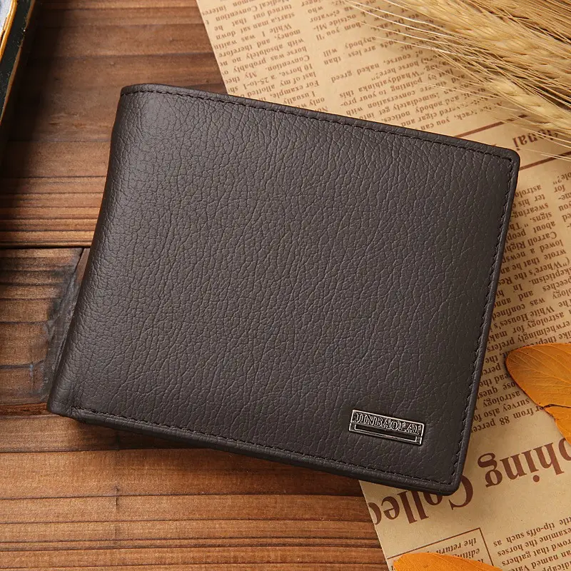 Cross-border hot short men's wallet PU wallet coin purse wallet zipper wallet wallet bag a generation of hair