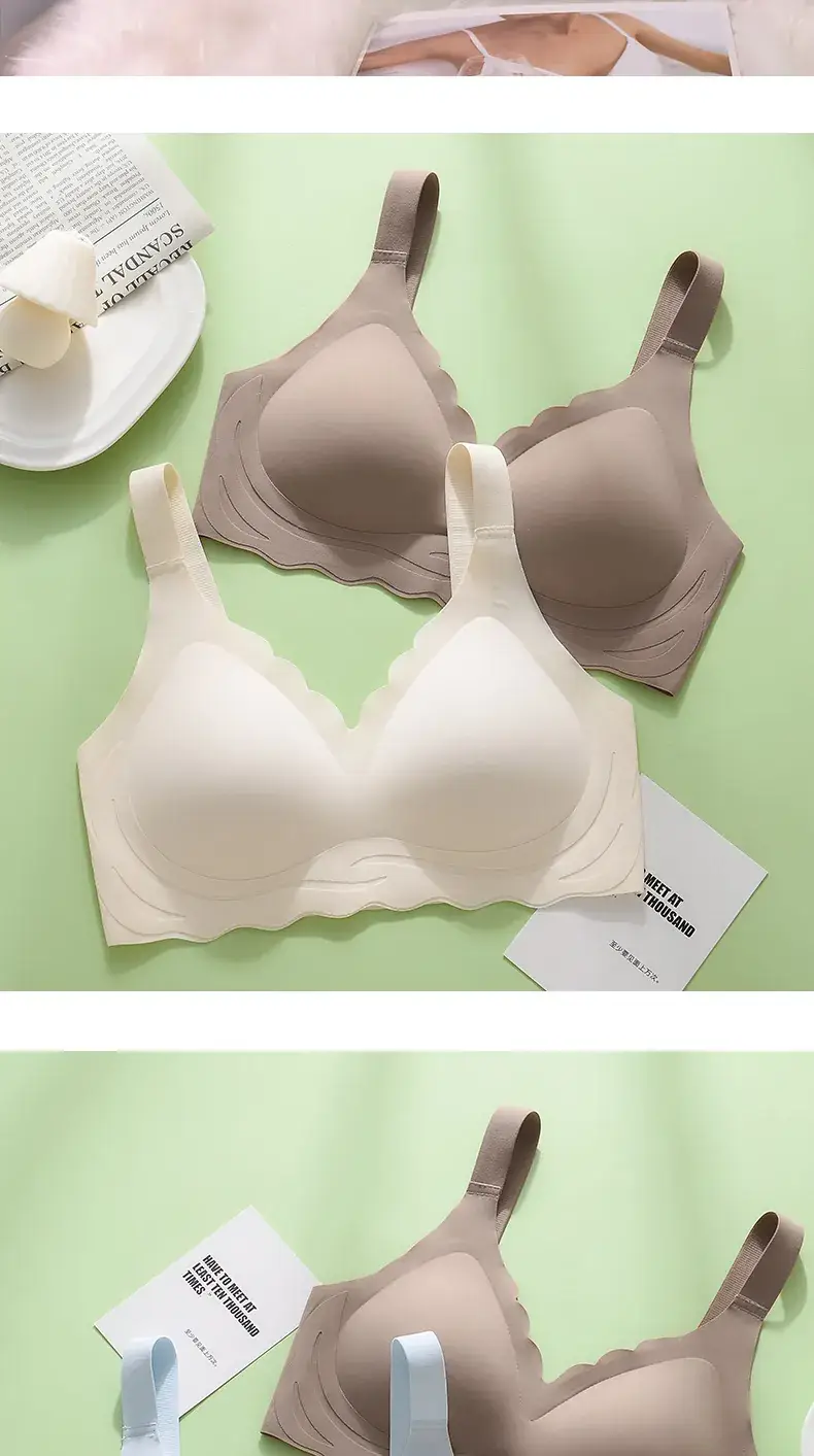 Plus Size Seamless Wireless Push Up Bra for Women — feature 16