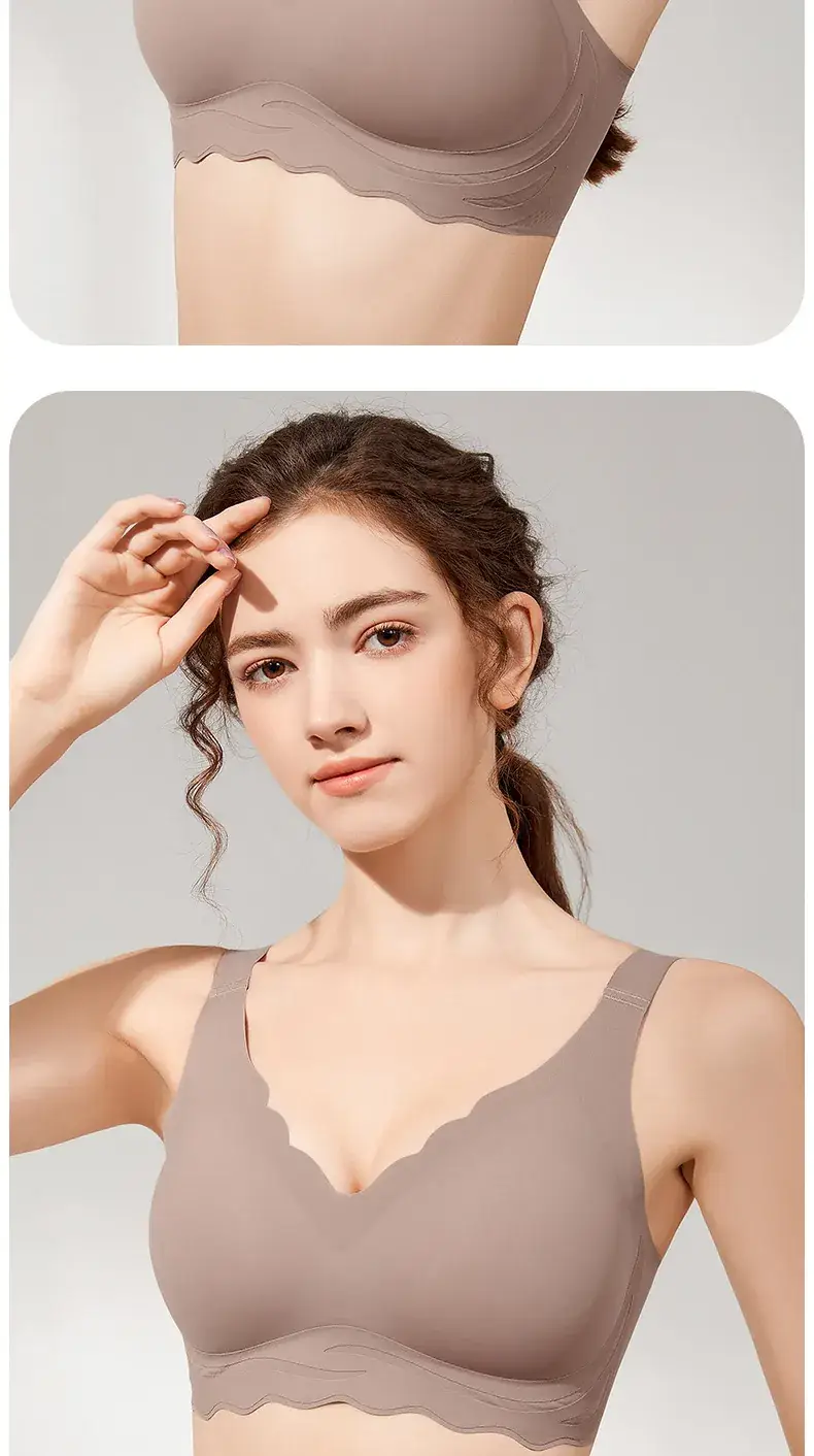 Plus Size Seamless Wireless Push Up Bra for Women — feature 19