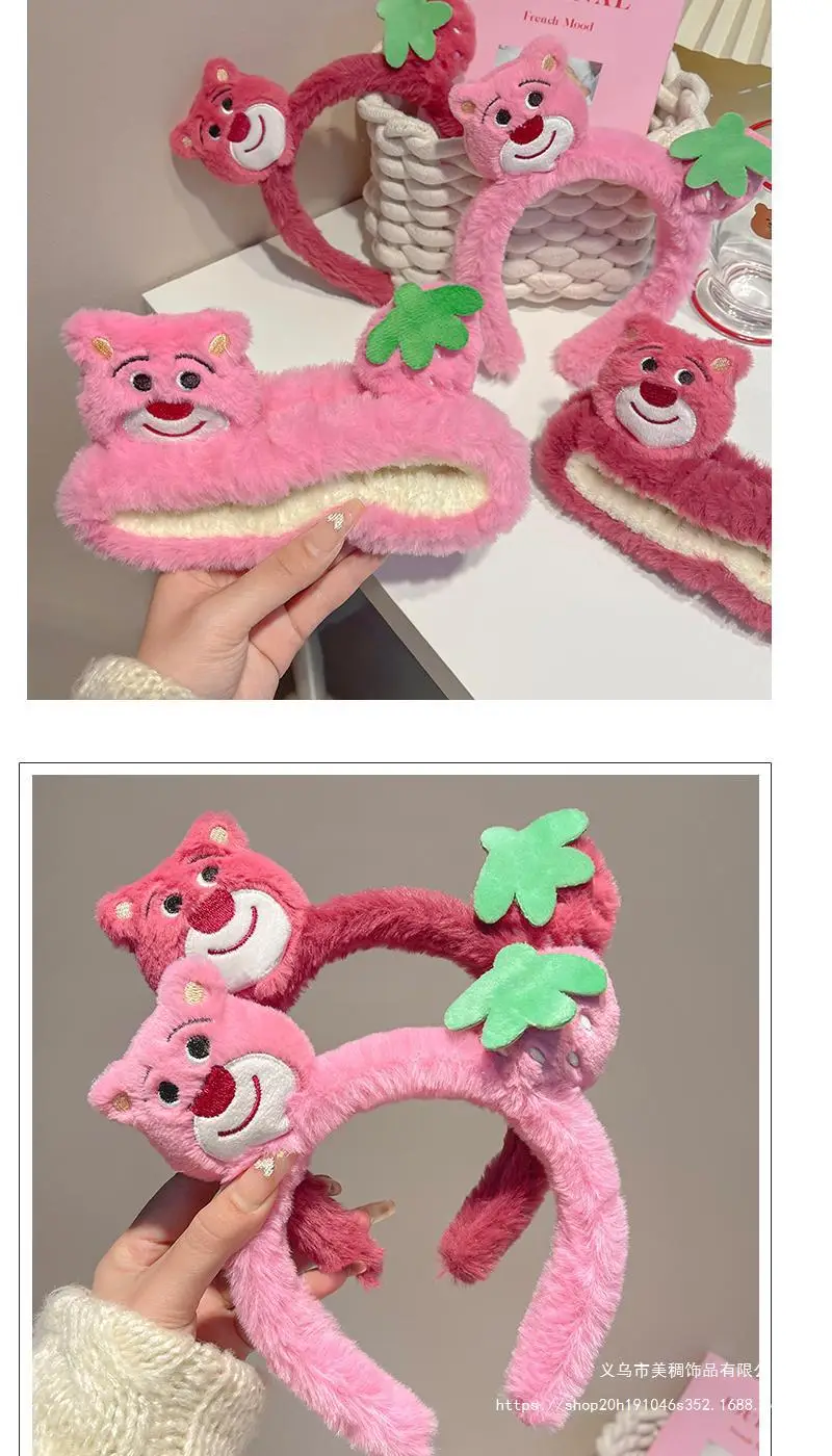 Plush Strawberry Bear Headband for Women — feature 7