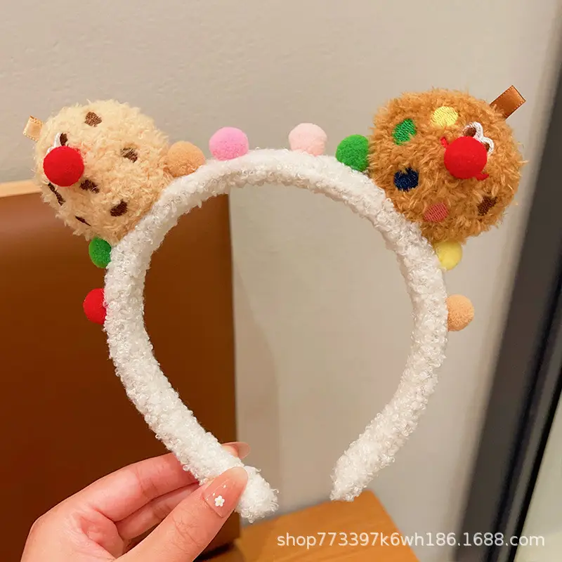 Plush Strawberry Bear Headband for Women - Image 11