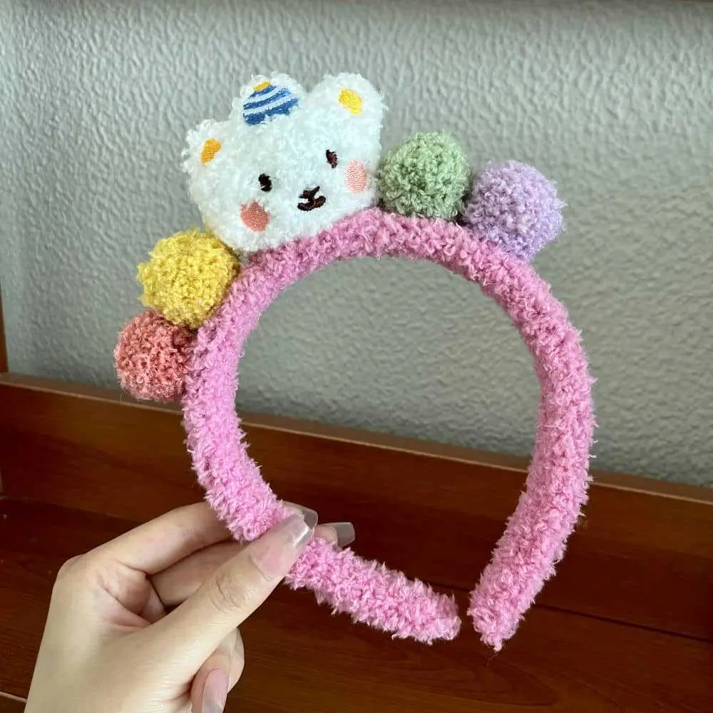 Plush Strawberry Bear Headband for Women - Image 22