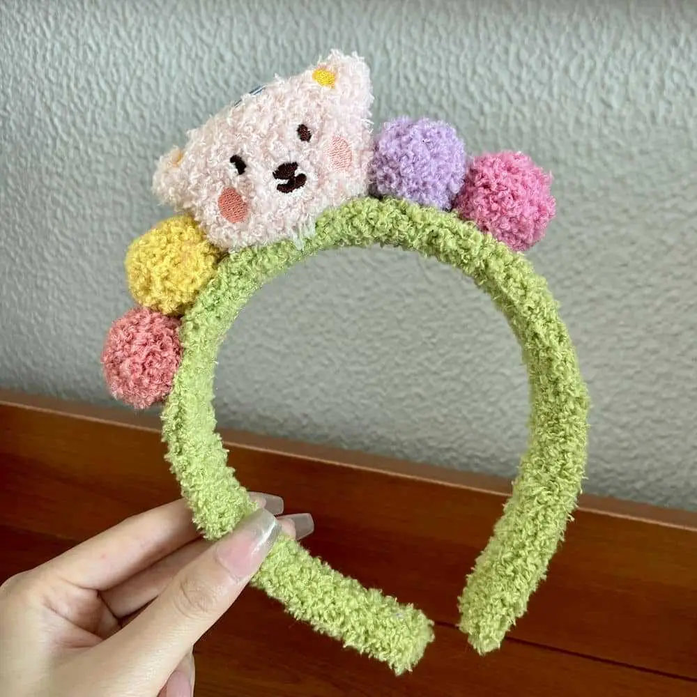 Plush Strawberry Bear Headband for Women - Image 23