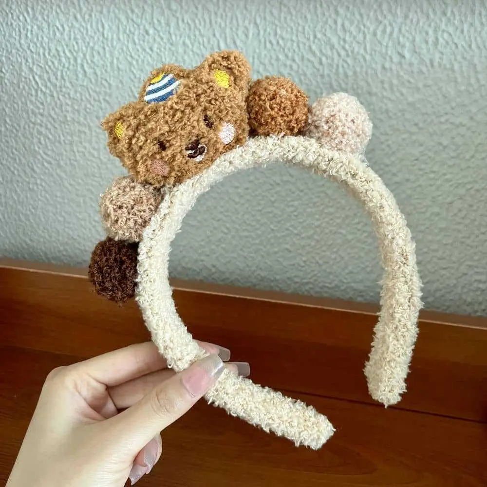 Plush Strawberry Bear Headband for Women - Image 25