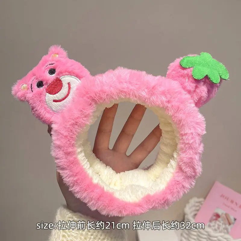 Plush Strawberry Bear Headband for Women - Image 4