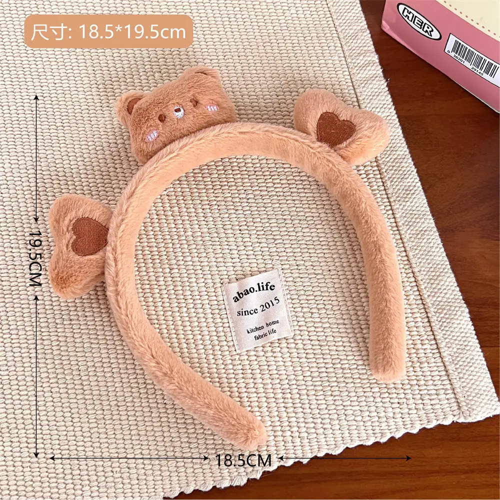 Plush Strawberry Bear Headband for Women - Image 5
