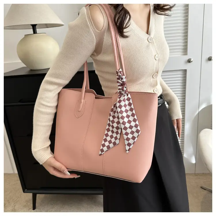 Retro Silk Scarf Handbag Brown 2023 — feature 11