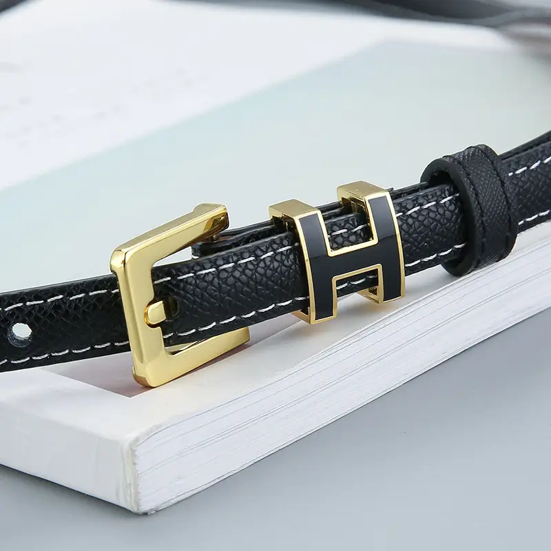 Genuine Leather Letter Counter Belt Women's Suit Jacket Waist - Image 8