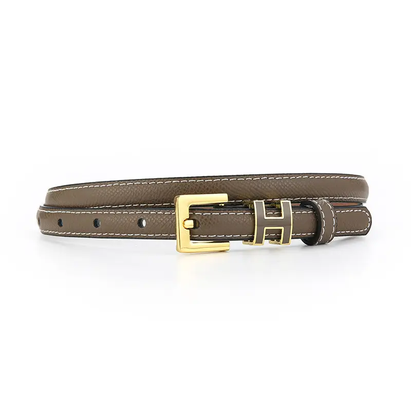 Genuine Leather Letter Counter Belt Women's Suit Jacket Waist - Image 3