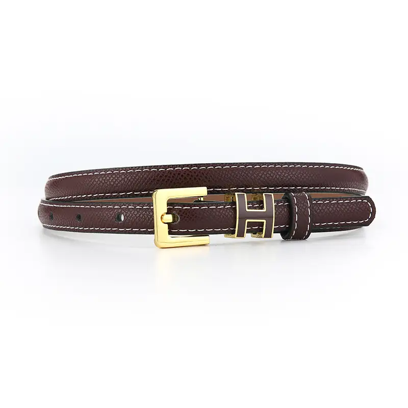 Genuine Leather Letter Counter Belt Women's Suit Jacket Waist - Image 5