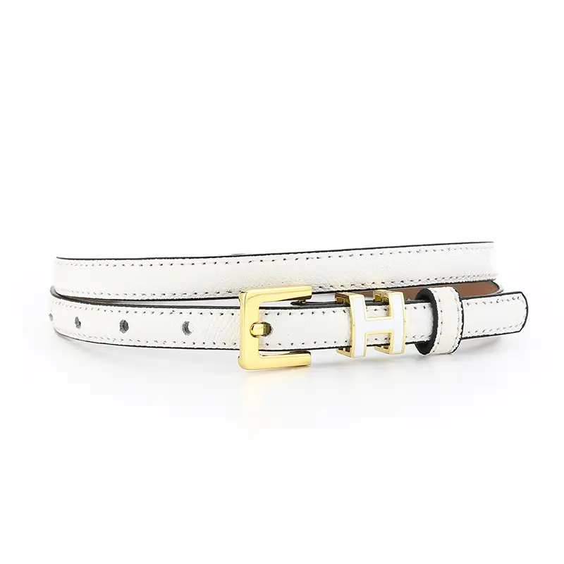Genuine Leather Letter Counter Belt Women's Suit Jacket Waist - Image 6