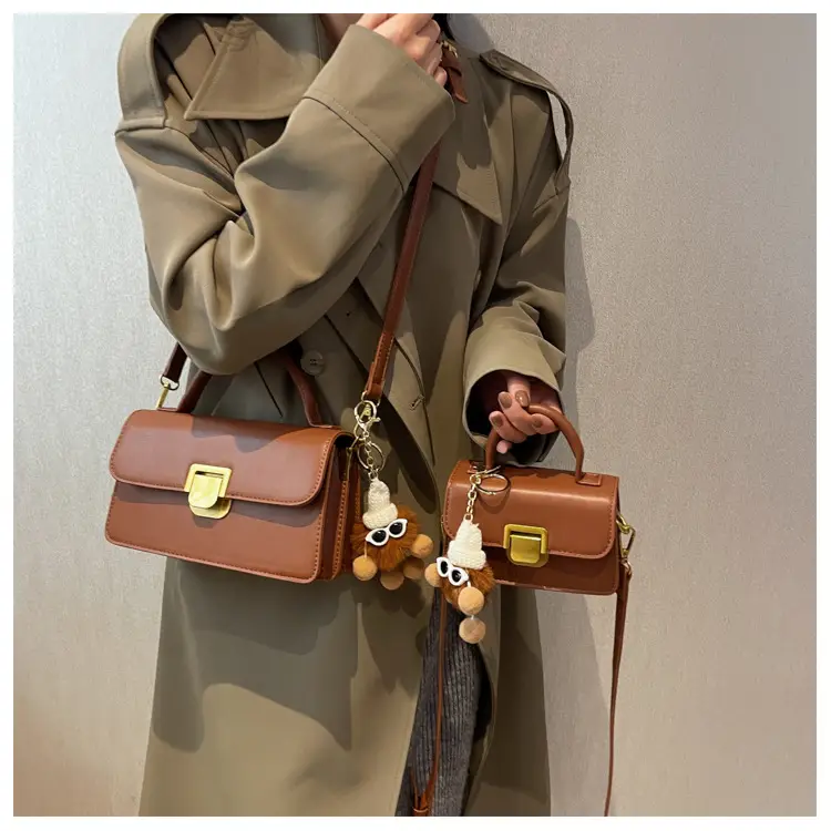 Brown Leather Shoulder Crossbody Bag for Women 2023 — feature 17