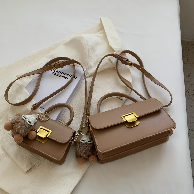 Brown Leather Shoulder Crossbody Bag for Women 2023 - Image 6