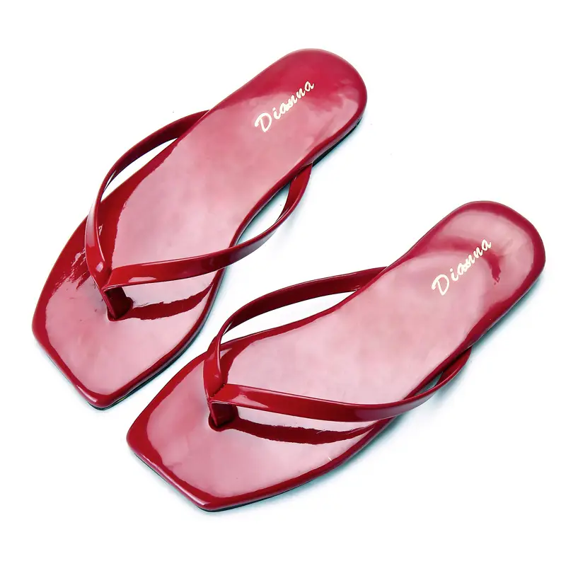 Women's Square Toe Flat Sandals Summer Korean Style