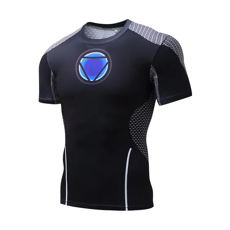 2023 Superman Printed Sports T-Shirt Red Black Mesh - Image 5