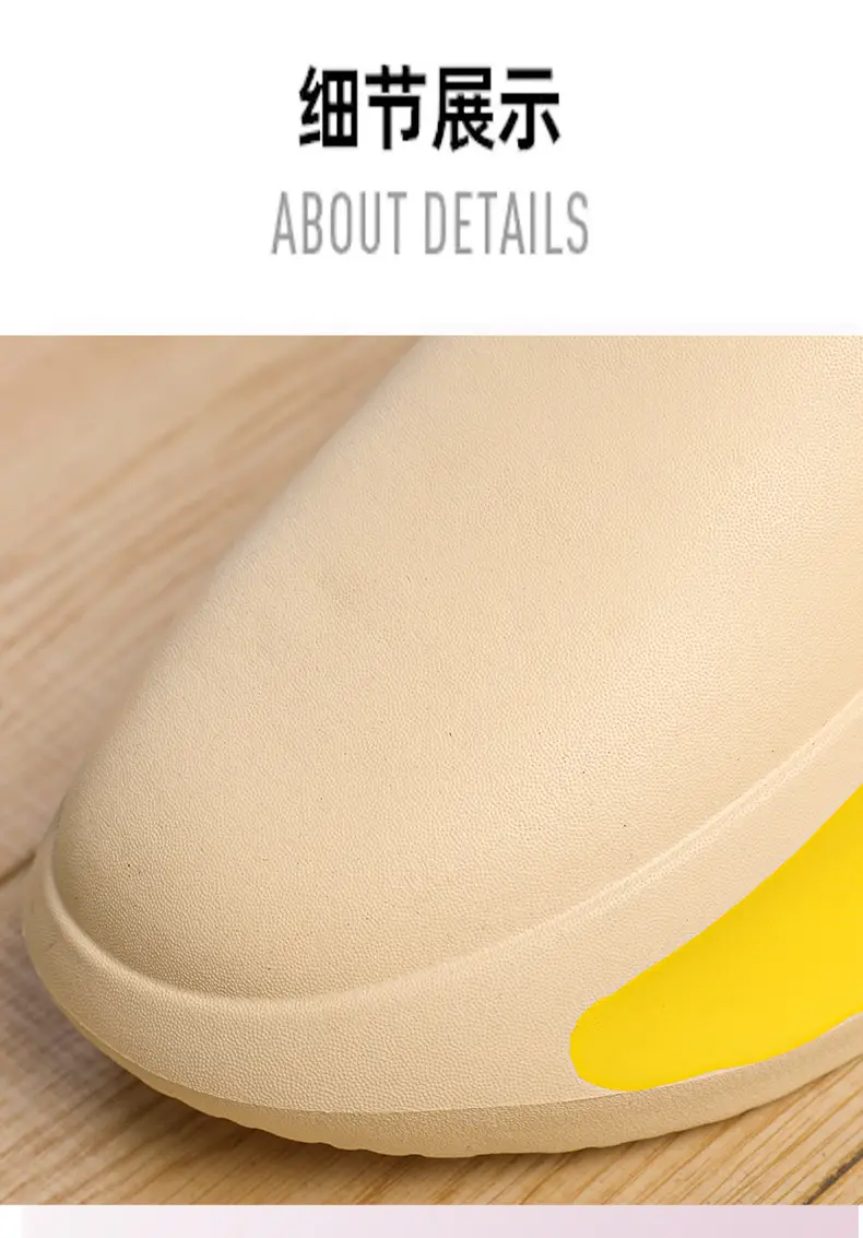 New Casual Cotton Slippers Men's Winter Couple's Bag with Shit-feeling fleece-lined Warm Waterproof Home Parent-child Hair Slippers — feature 5
