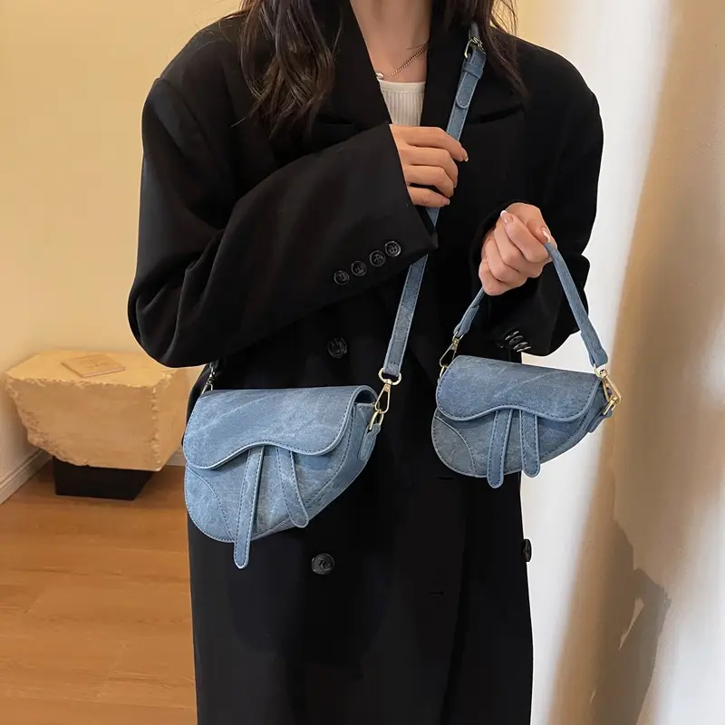 Retro Saddle Bag for Women 2024 Square Shoulder Bag - Image 7