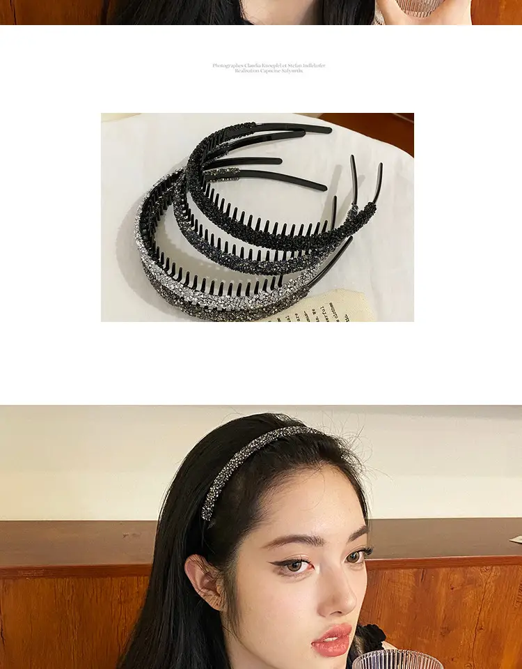 Women's Anti-Slip Diamond Hairband for Short Hair — feature 7