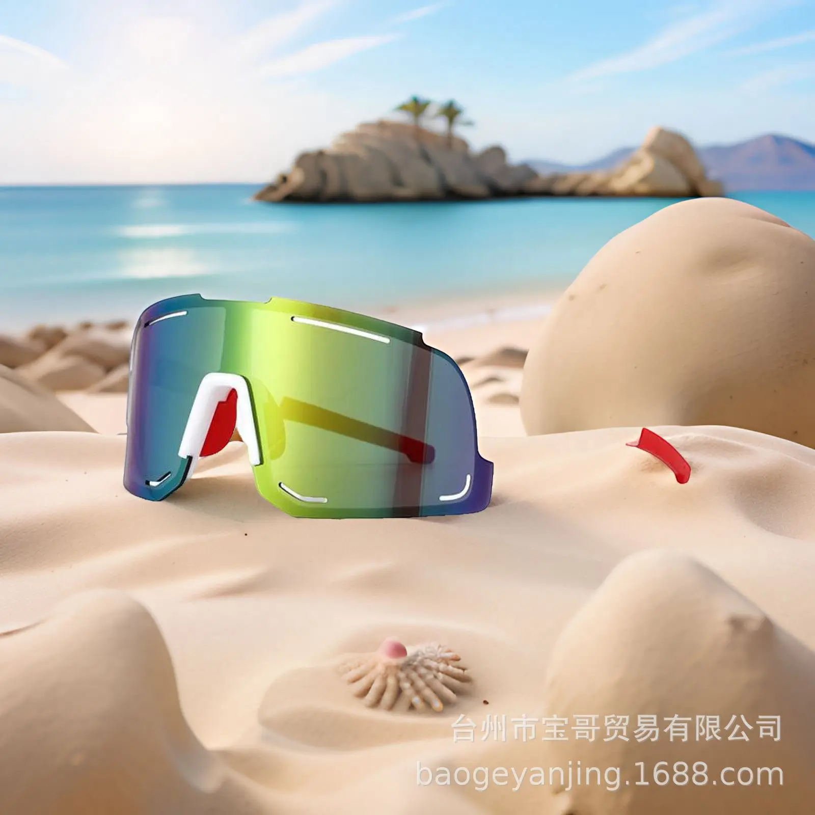 Men Black Crossbody Goggles Sports Glasses Wholesale - Image 12