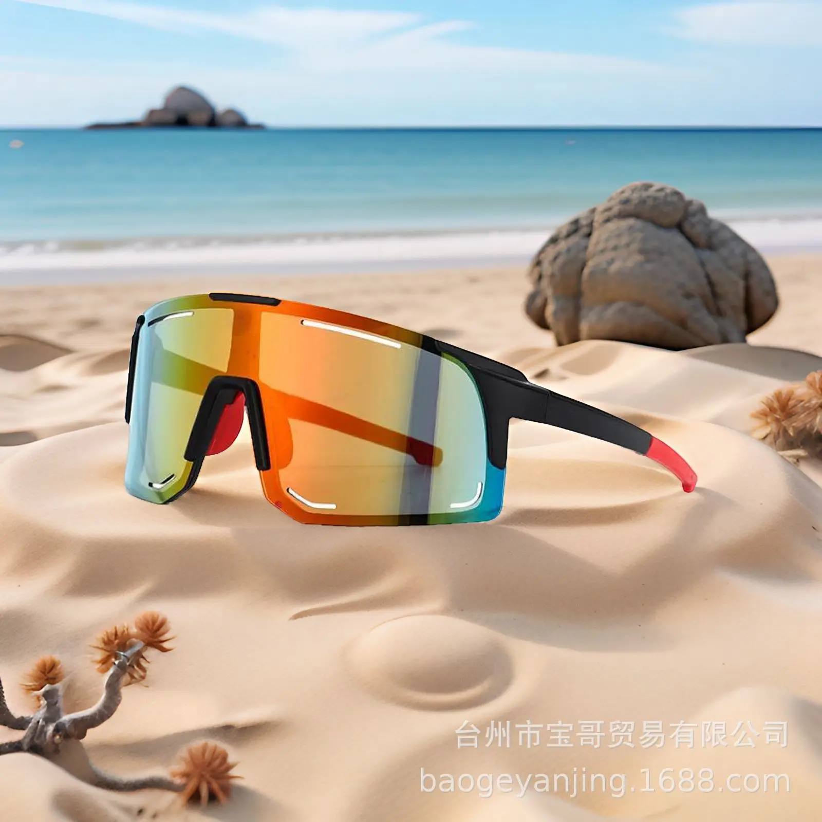 Men Black Crossbody Goggles Sports Glasses Wholesale - Image 14
