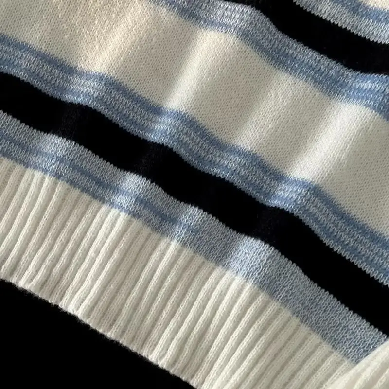 Winter Striped Knit Sweater Men's Korean Style — feature 53