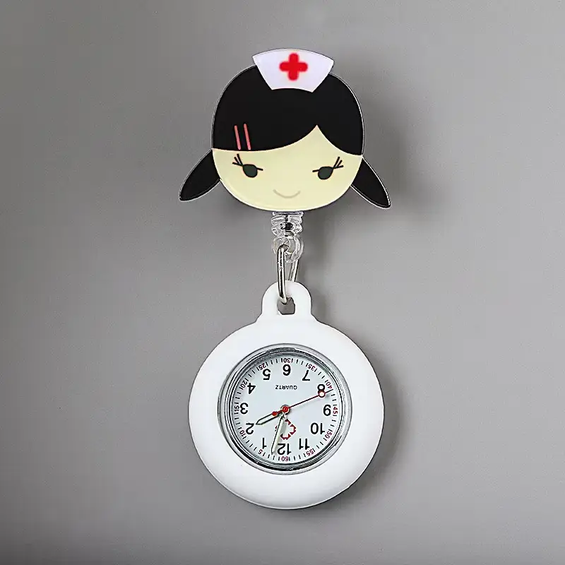 Hospital Doctors Use Retractable Pocket Watches with Patterns, Nurse Watches, Pocket Watches, Dial Watches, Large Women's Watches — feature 16