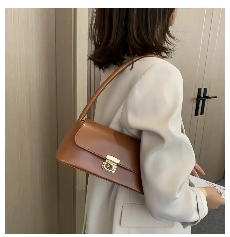2026 Retro Women's Brown Korean Style Shoulder Bag — feature 30