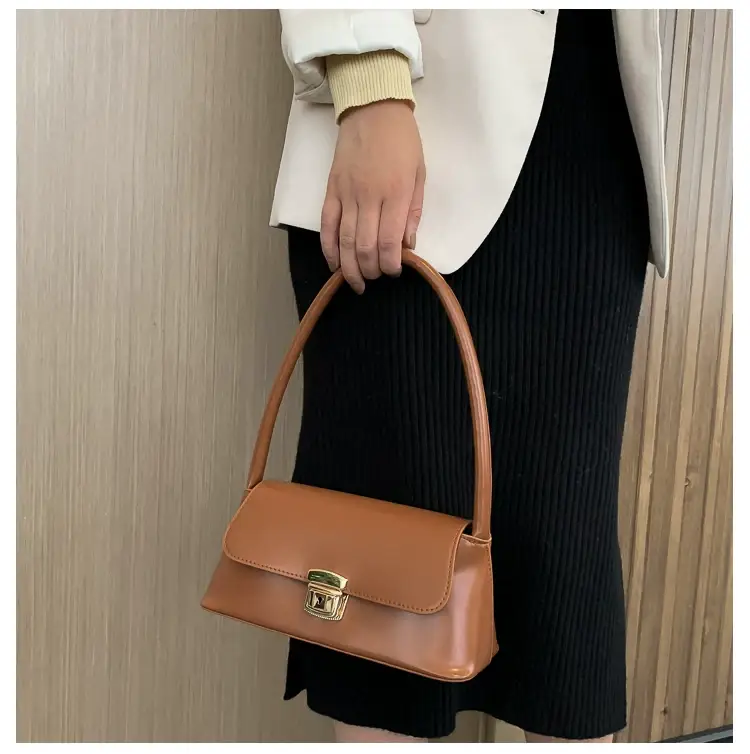 2026 Retro Women's Brown Korean Style Shoulder Bag — feature 34