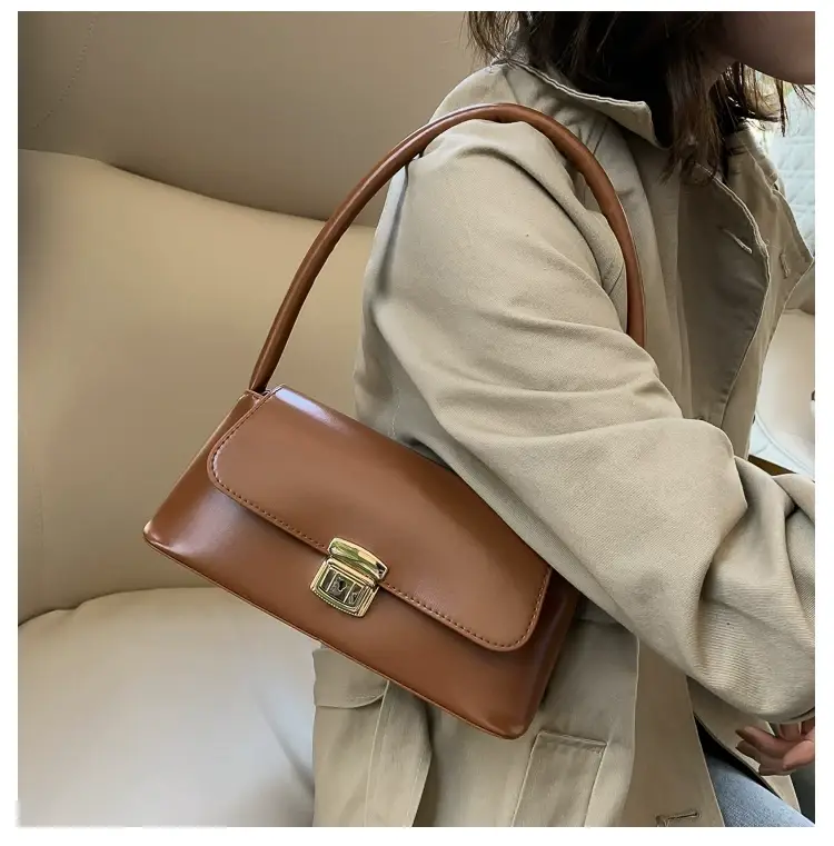 2026 Retro Women's Brown Korean Style Shoulder Bag — feature 38