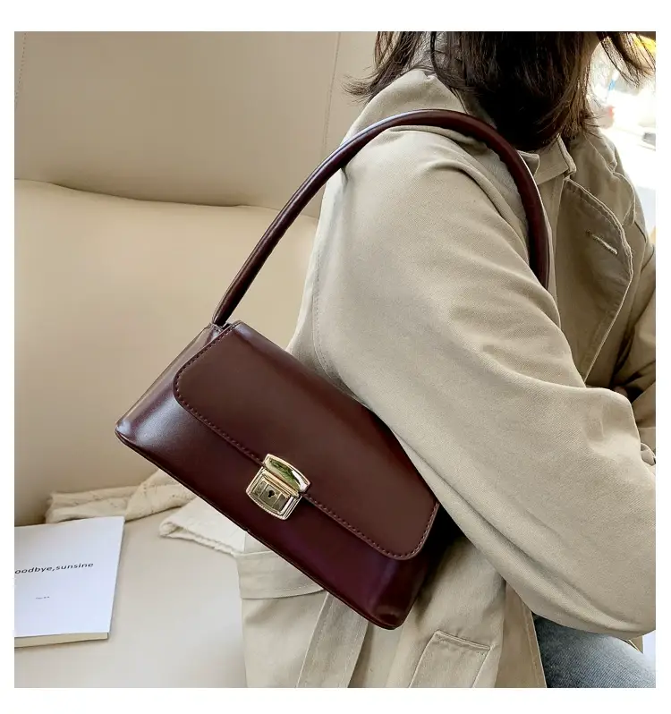 2026 Retro Women's Brown Korean Style Shoulder Bag — feature 69