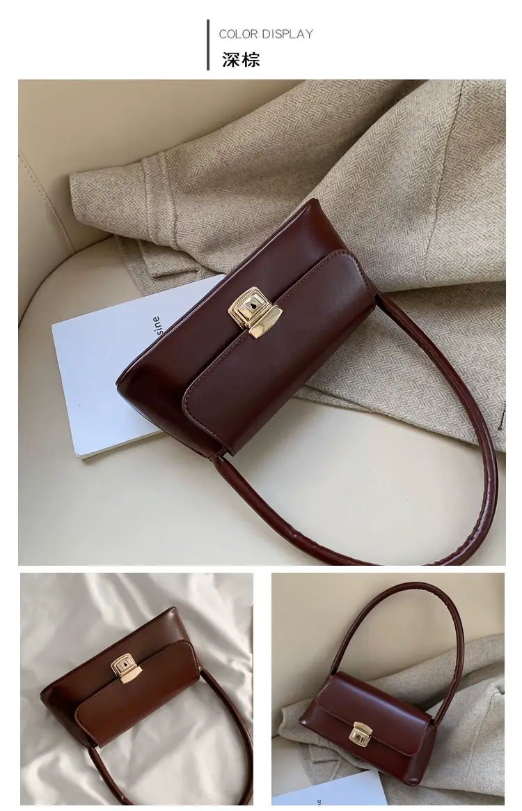2026 Retro Women's Brown Korean Style Shoulder Bag — feature 79