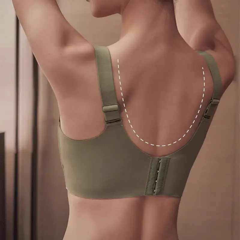 Women's Adjustable Plain Bra Grey Plus Size - Image 15