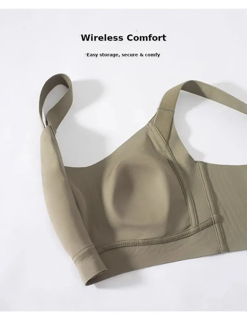 Women's Adjustable Plain Bra Grey Plus Size — feature 10