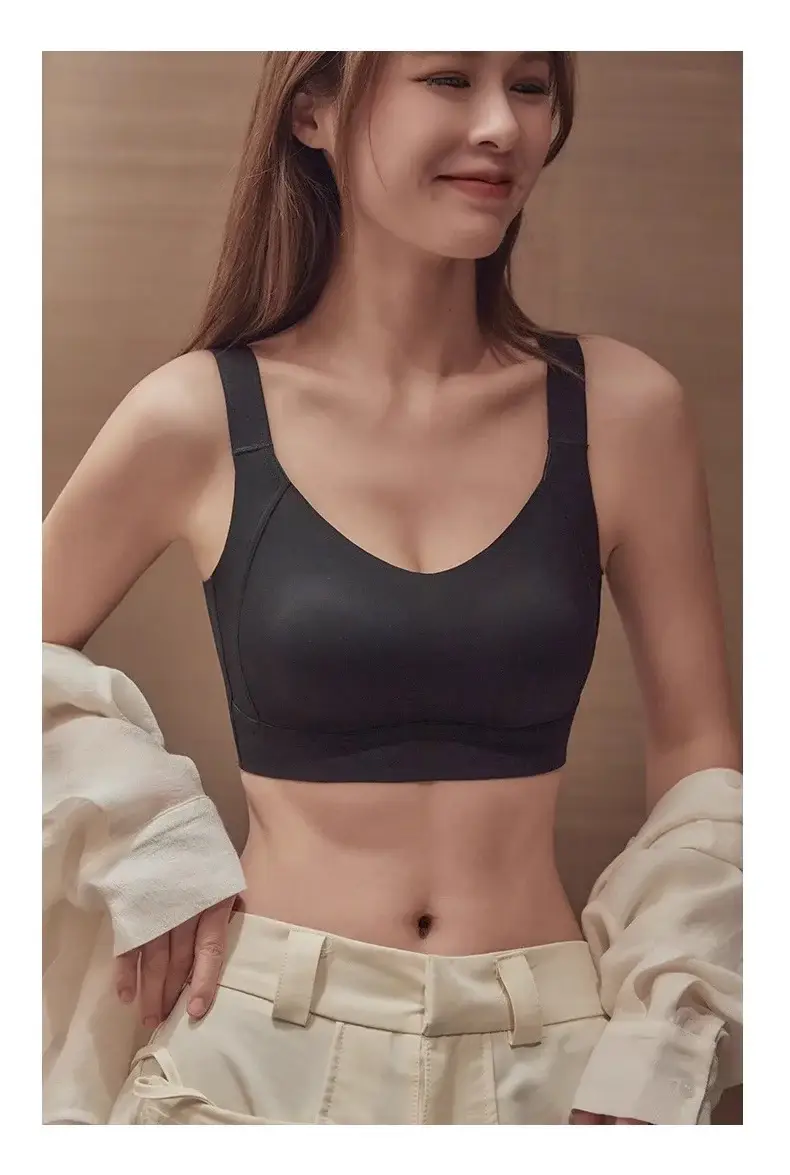 Women's Adjustable Plain Bra Grey Plus Size — feature 23