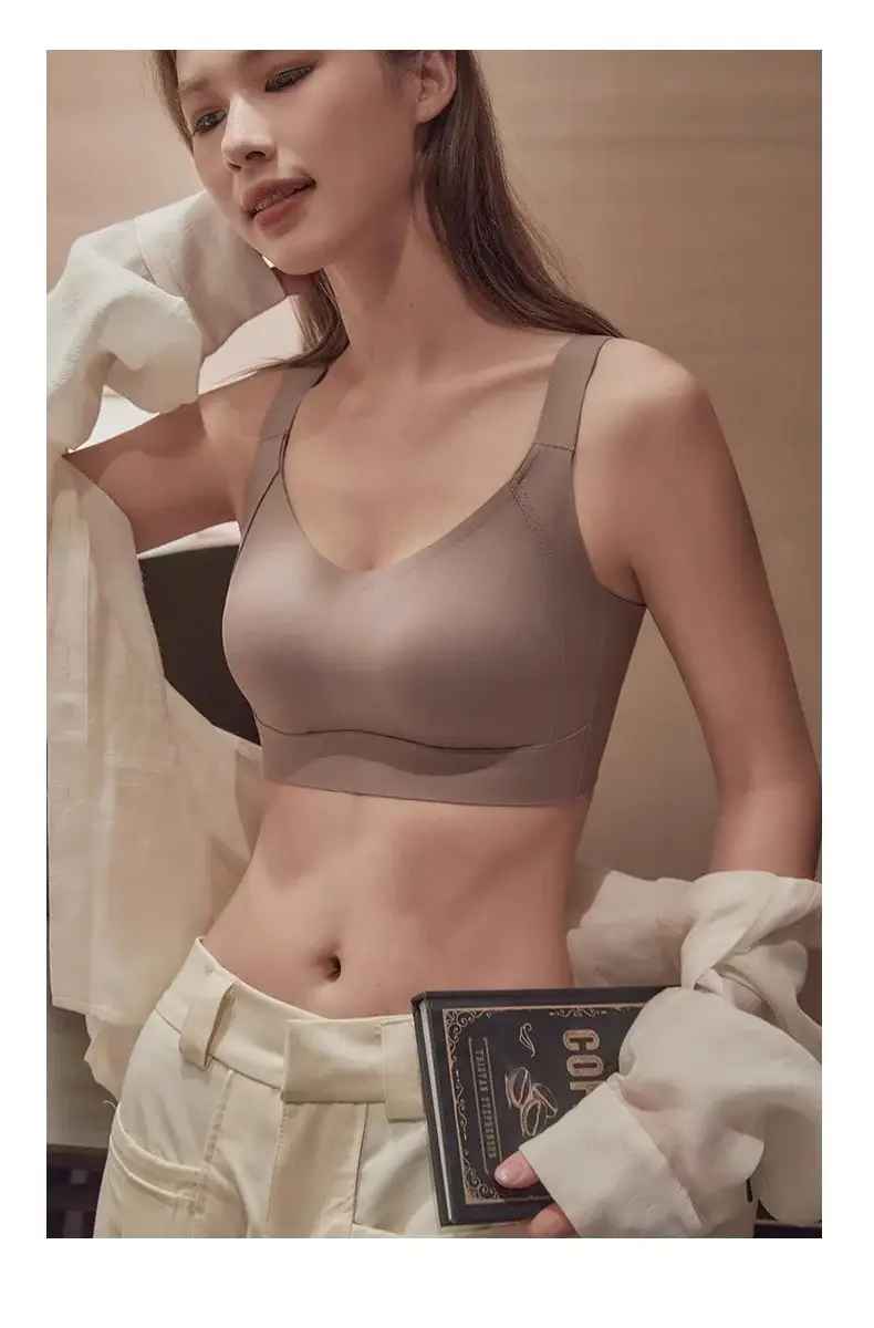 Women's Adjustable Plain Bra Grey Plus Size — feature 25
